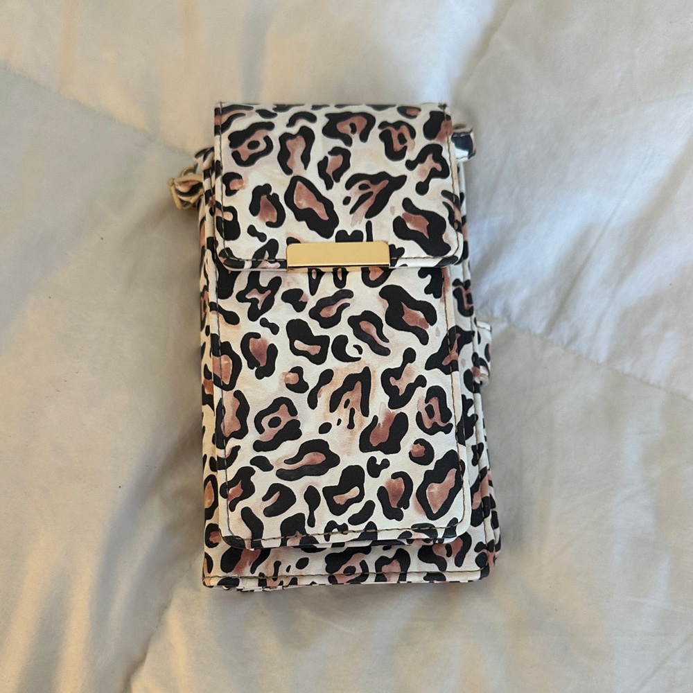 Save the Girls Leopard Print Crossbody Bag
